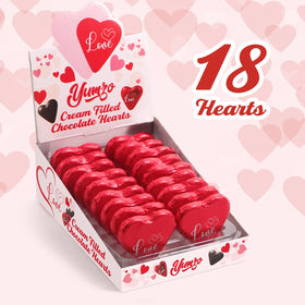 Yumzo heart shaped chocolates ideal for classroom sharing