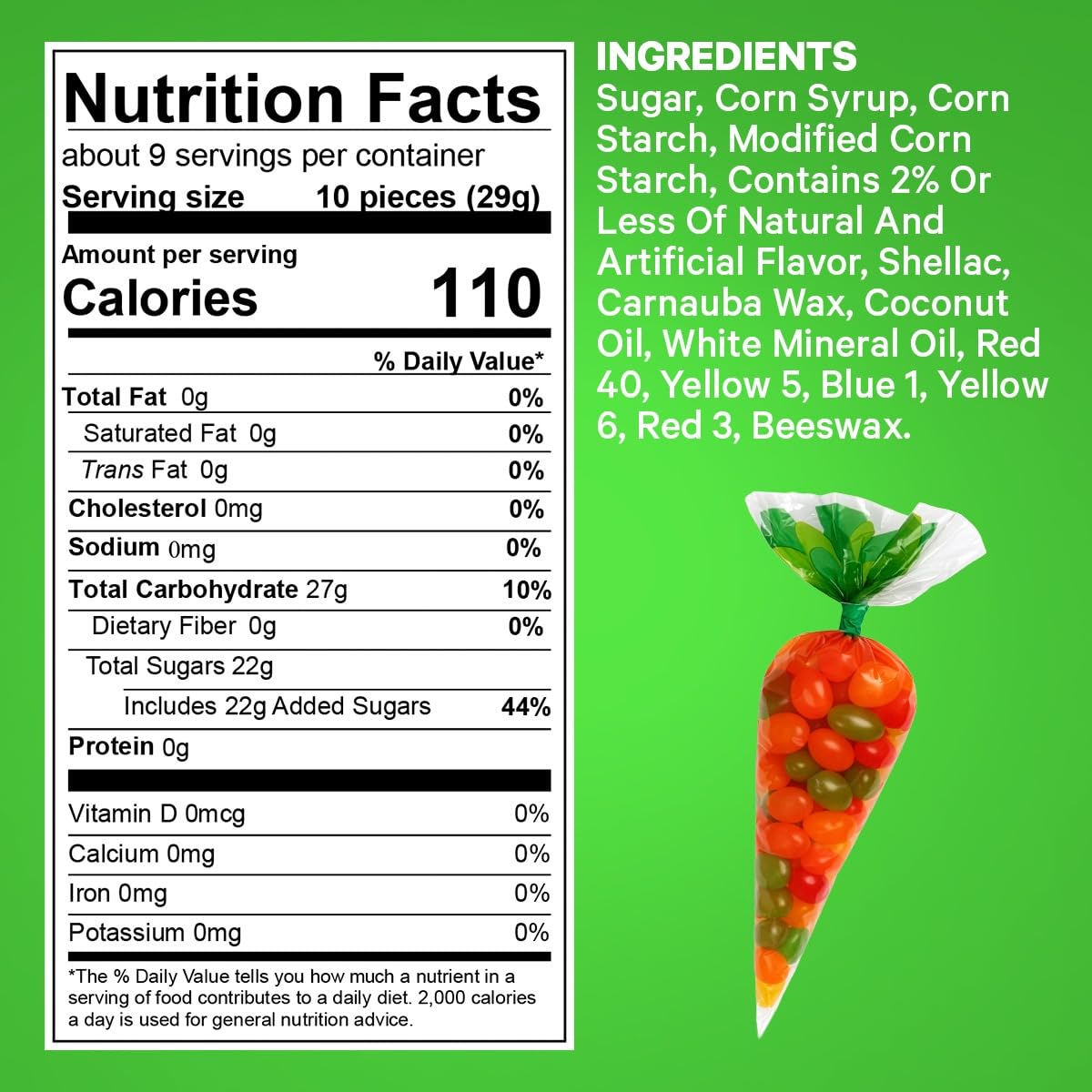 Yumzo jelly bean carrots offer fruit flavors and chewy textures for kid-friendly snacking.