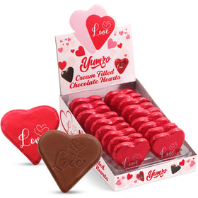 Yumzo Mothers Day chocolate hearts 18-pack for gifting and sharing