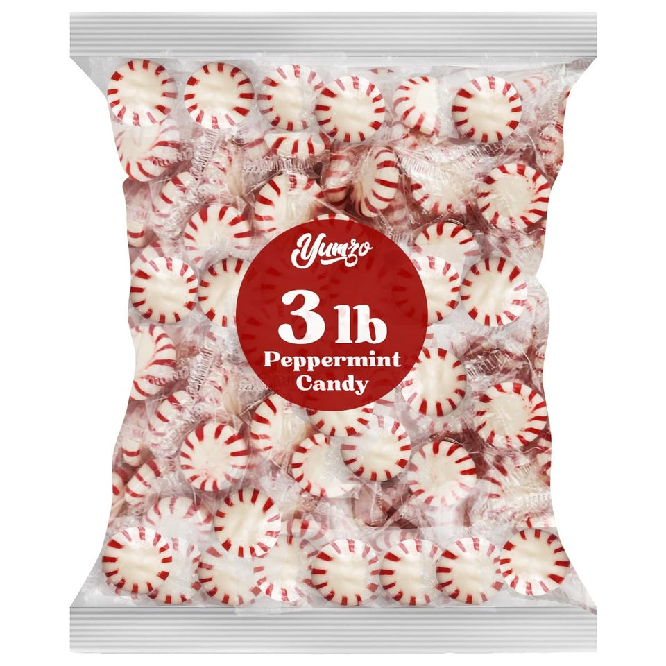 Yumzo Starlight Peppermints bulk, individually wrapped for on-the-go freshness.