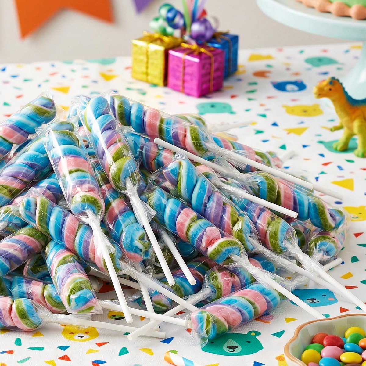 Yumzo Twisty Lollipops help create colorful candy assortments