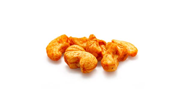 Yupik BBQ Cashews seasoned coating on nuts suitable for salads or entertaining.