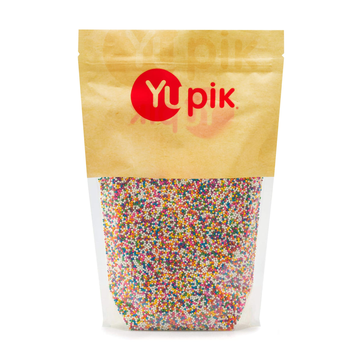 Yupik Rainbow Nonpareils bag adds vibrant color to cakes.