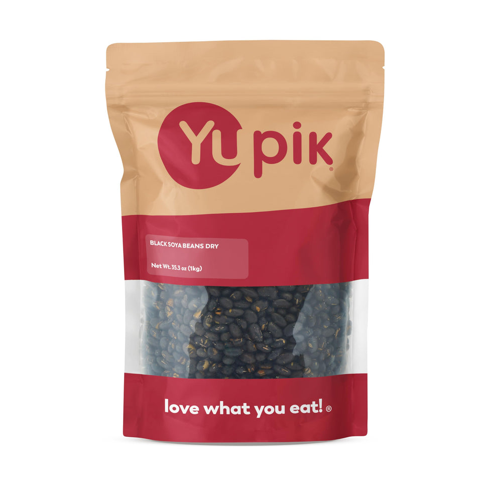 Yupik black soya beans dry-roasted pack, a crunchy high-protein snack perfect on the go