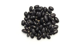 Yupik black turtle beans dried in a bag, ideal for soups