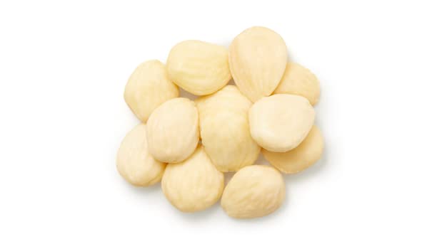 Yupik blanched Marcona almonds in a snack-ready bowl, ideal for movie nights.