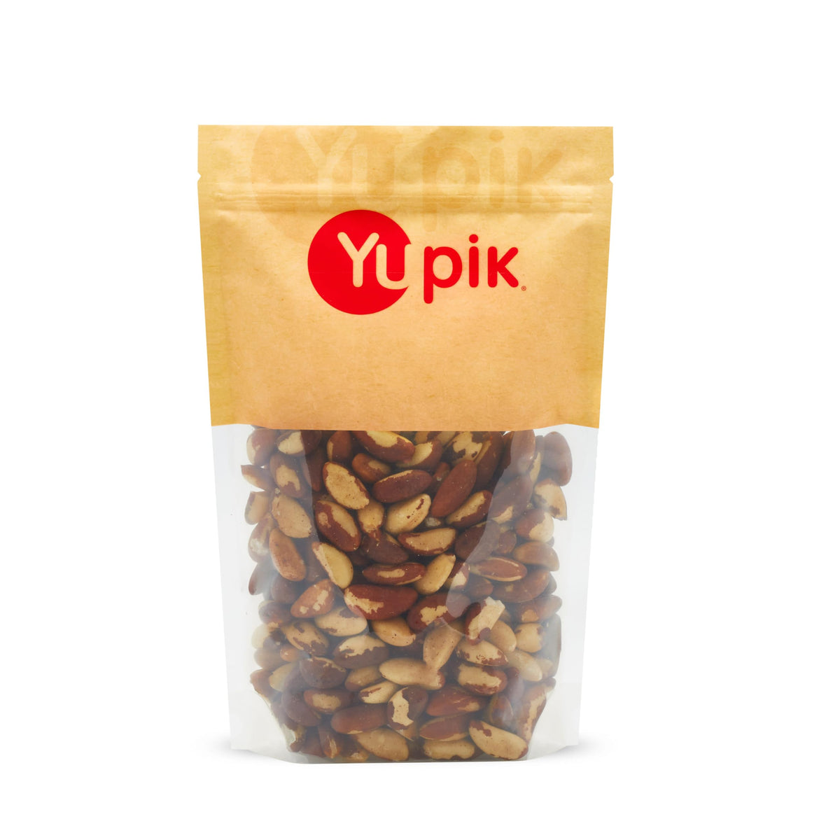 Yupik Brazil nuts, raw shelled with skins on, crunchy and protein-rich snack.