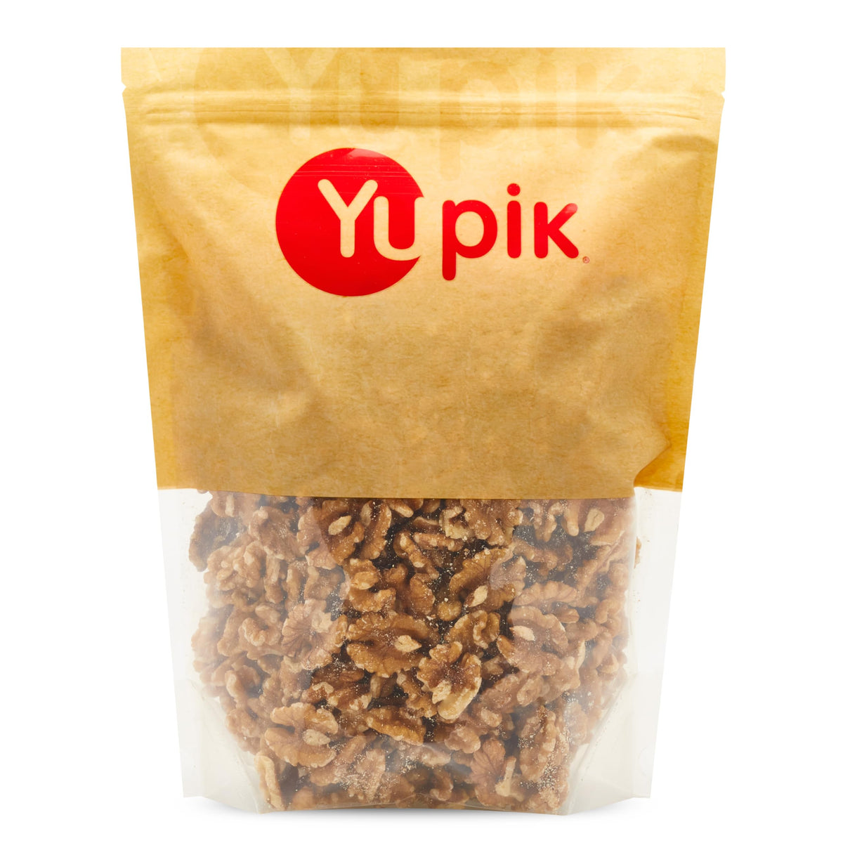 Yupik California walnuts halves pack ready to snack unsalted.
