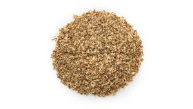 Yupik chia seed powder being poured, gel-like texture for smoothies