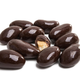Yupik Dark Chocolate Almonds with crispy smooth coating and nutty texture