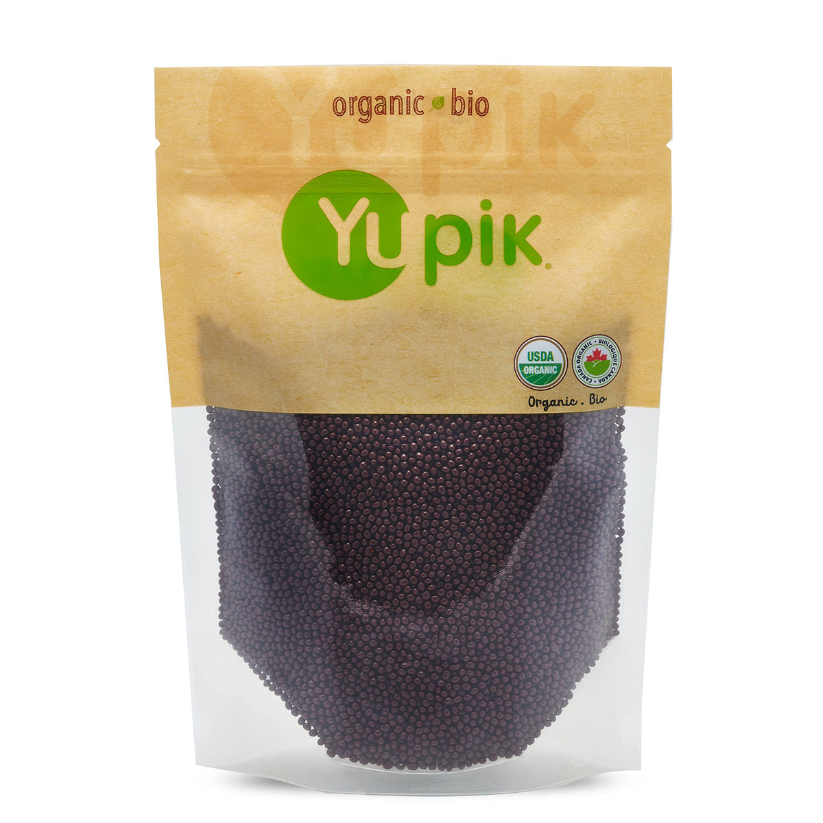 Yupik dark chocolate covered chia seeds 1lb ready for snacking or dessert topping.