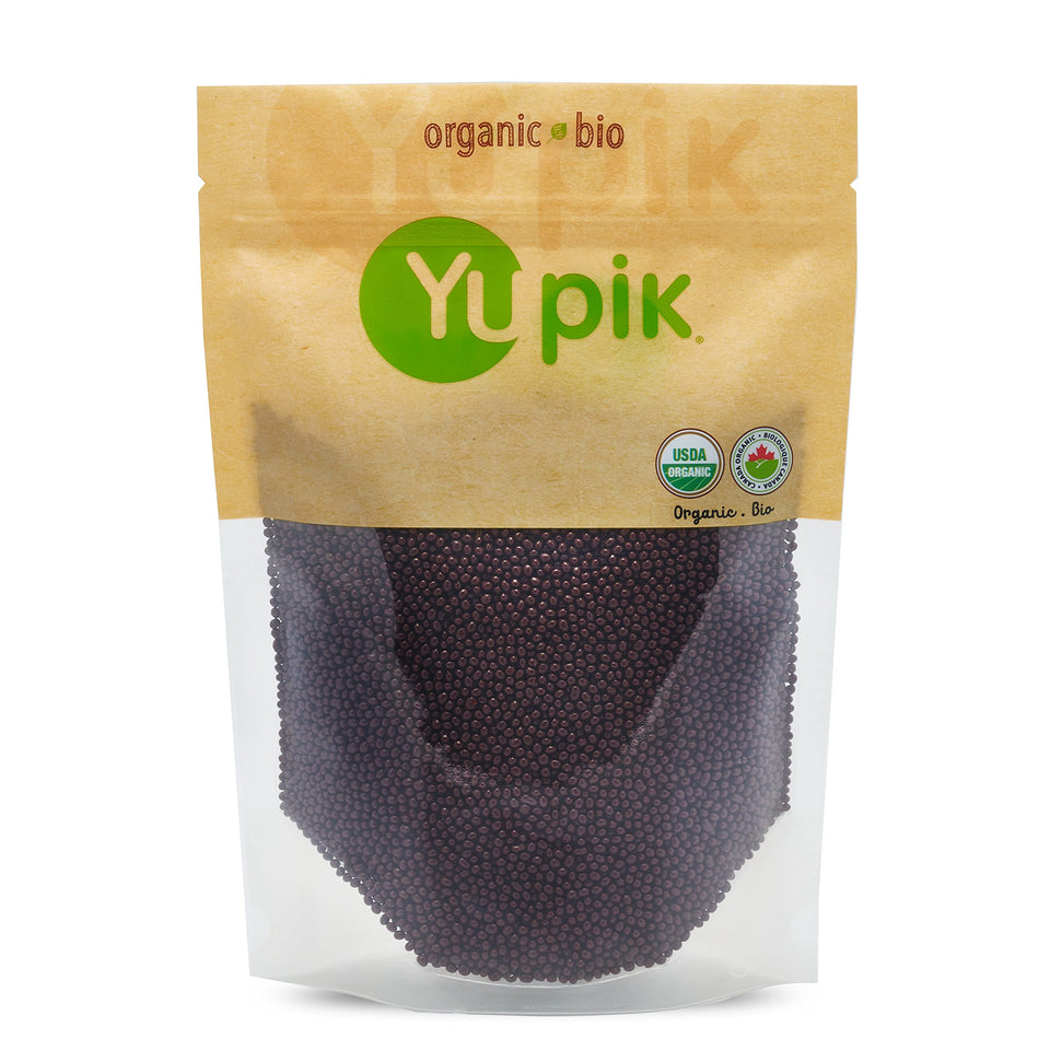 Yupik dark chocolate covered chia seeds 1lb ready for snacking or dessert topping.