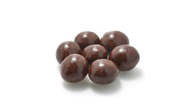 Yupik dark chocolate strawberries served as a dessert snack idea.