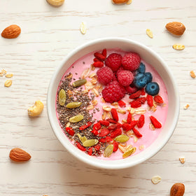 Yupik Goji berries close-up show chewy texture ideal for topping yogurt