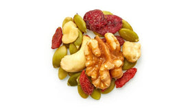 Yupik Goji Sport Trail Mix highlighting pumpkin seeds for crunch between activities