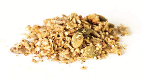 Yupik granola cereal oats and seeds close-up; protein and crunch.