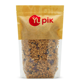 Yupik Granola Chunky Berry Patch pack close-up, oats and berries for a hearty breakfast
