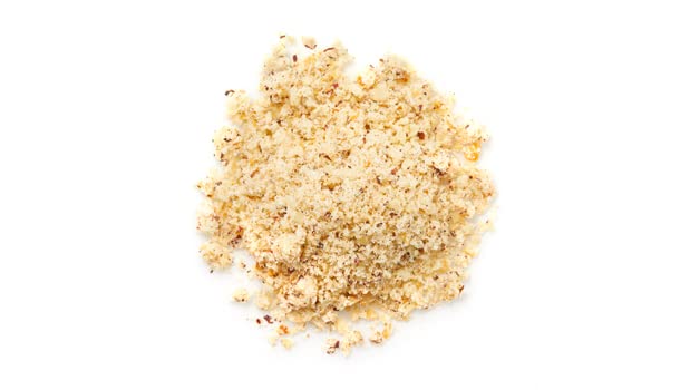 Yupik Hazelnut Meal close view highlights fine texture for gluten-free recipes.