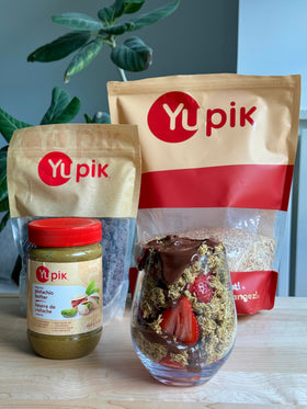 Yupik toasted kataifi coating adds golden texture to fish or prawns.