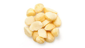 Yupik Macadamia Nuts closeup creamy texture, showcasing buttery flavor