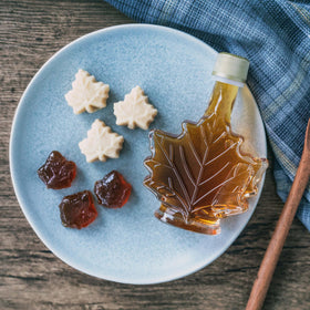 Gift-ready Canadian-made candy set with authentic maple taste.