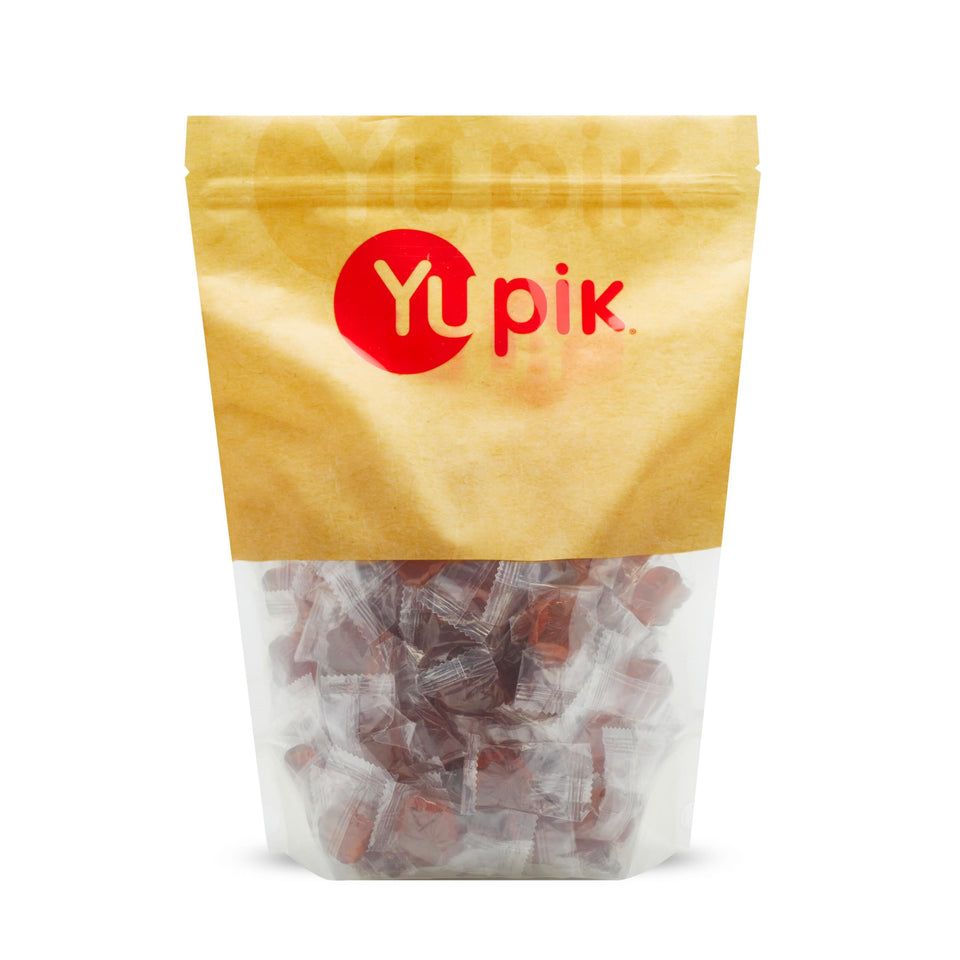 Yupik Maple Leaf Candies package front shows pure Canadian maple sweetness, ideal for gifting.