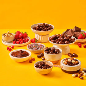 Yupik mini peanut butter cups gift-ready with ribbon box