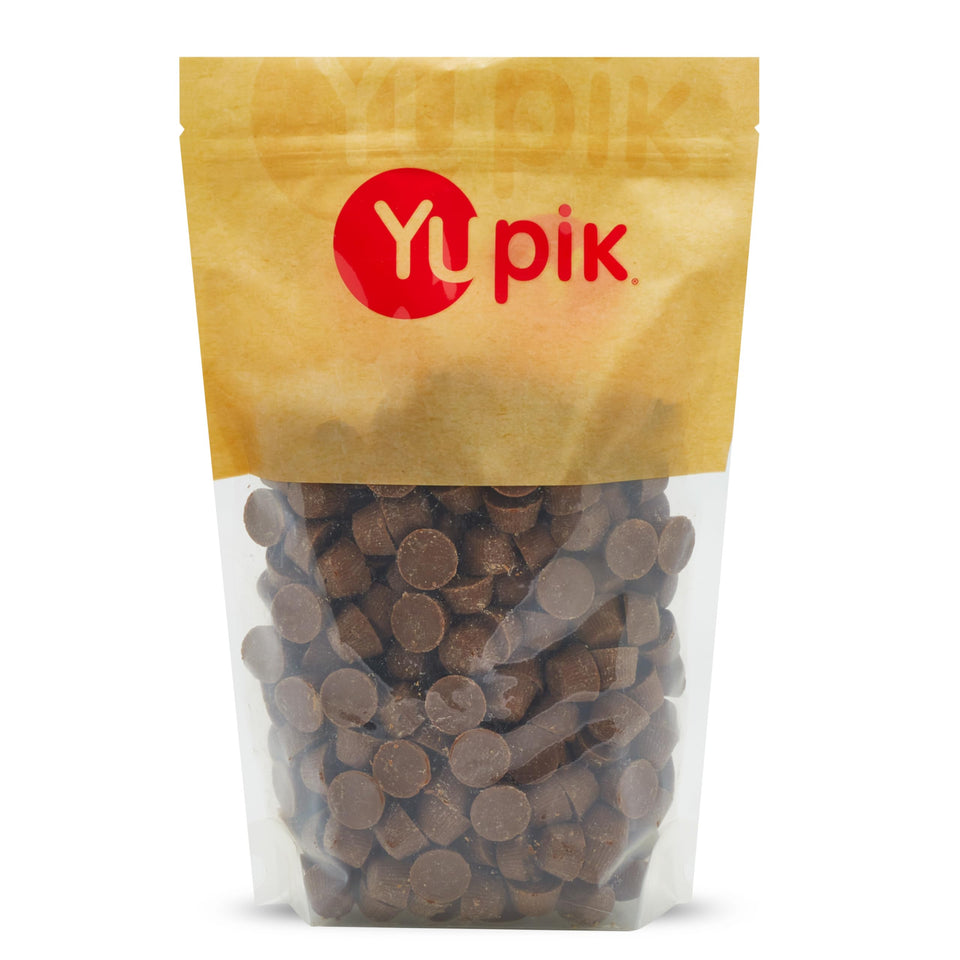 Yupik mini peanut butter cups packaging shown for easy sharing during movie nights