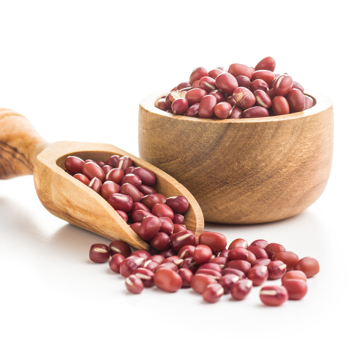 Yupik Organic Adzuki Beans raw, red legumes with nutty flavor.