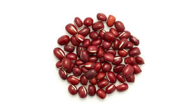 Yupik Organic Adzuki Beans soaking in water, ready to soften for soups.