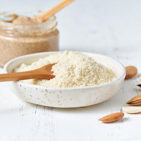 Yupik Almond Powder packaging shown as a pantry staple for gluten-free baking.