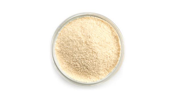Yupik Amaranth Flour in a bowl reveals fine, nutty texture.
