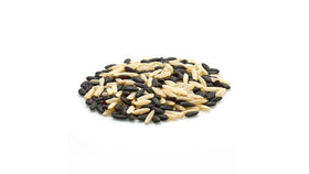 Cooked Yupik Organic Ancient Black Rice Mix makes a fiber-rich side or salad base.