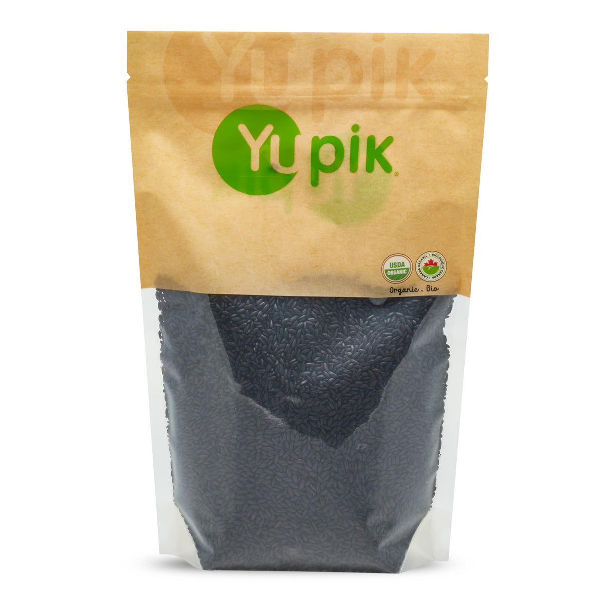 Yupik Organic Ancient Black Rice packaging front, premium whole grain.
