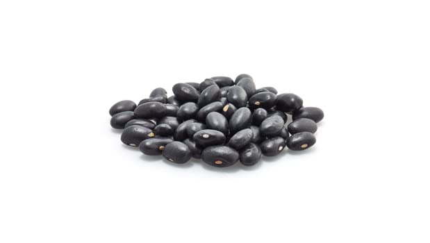 Yupik organic black turtle beans boiling, a versatile protein source for meals