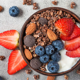 Yupik Organic Cocoa Liquor Wafers plate presentation; gluten-free and vegan-friendly for recipes.