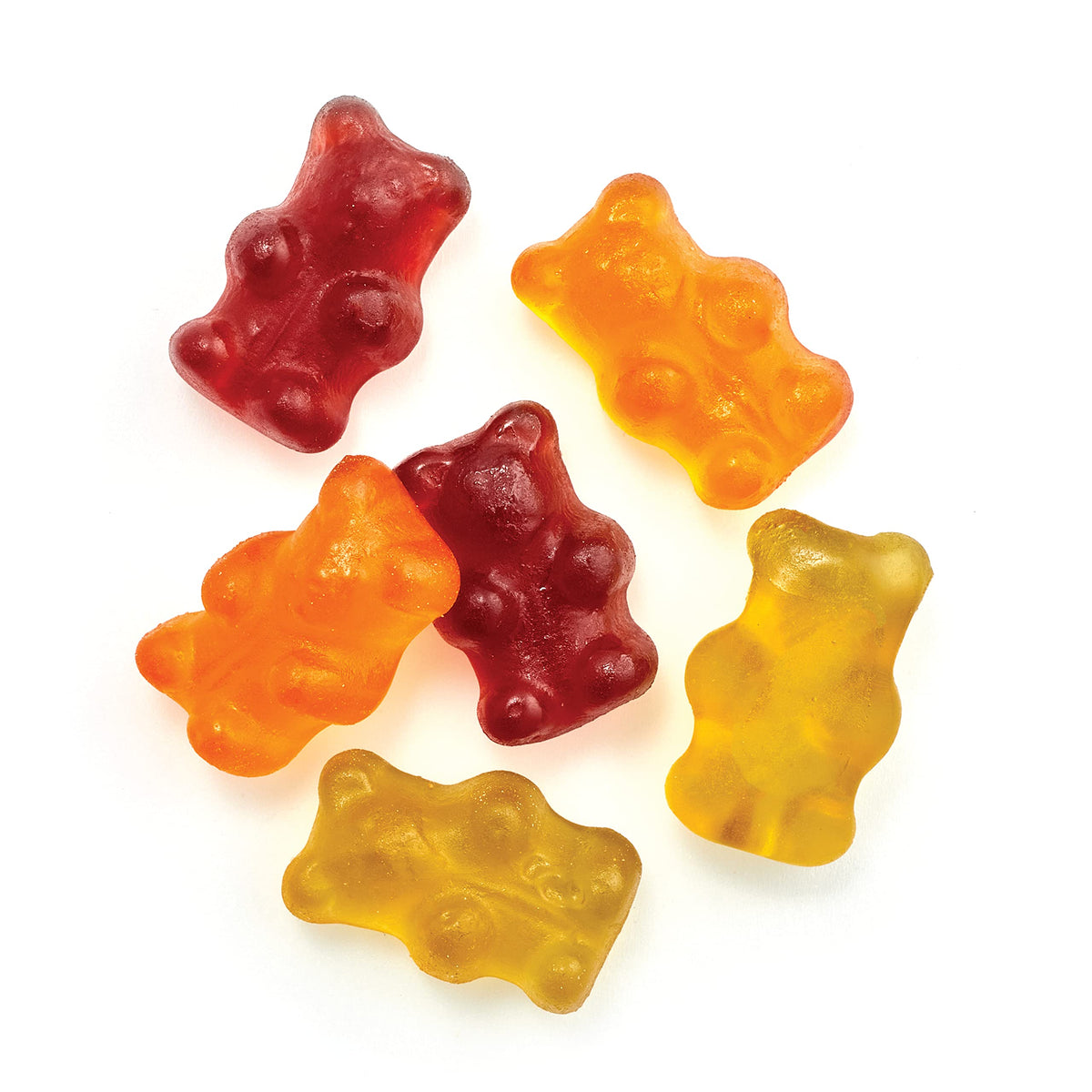 Yupik Organic Fruit Gummy Bears close-up showing chewy texture and natural colors