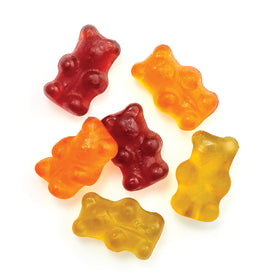 Yupik Organic Fruit Gummy Bears close-up showing chewy texture and natural colors