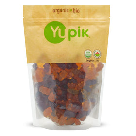Yupik Organic Fruit Gummy Bears pack shot highlighting gelatin-free snacking