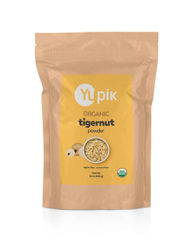Yupik Organic Ground Tigernuts Powder in packaging, ideal for baking and pantry staples.