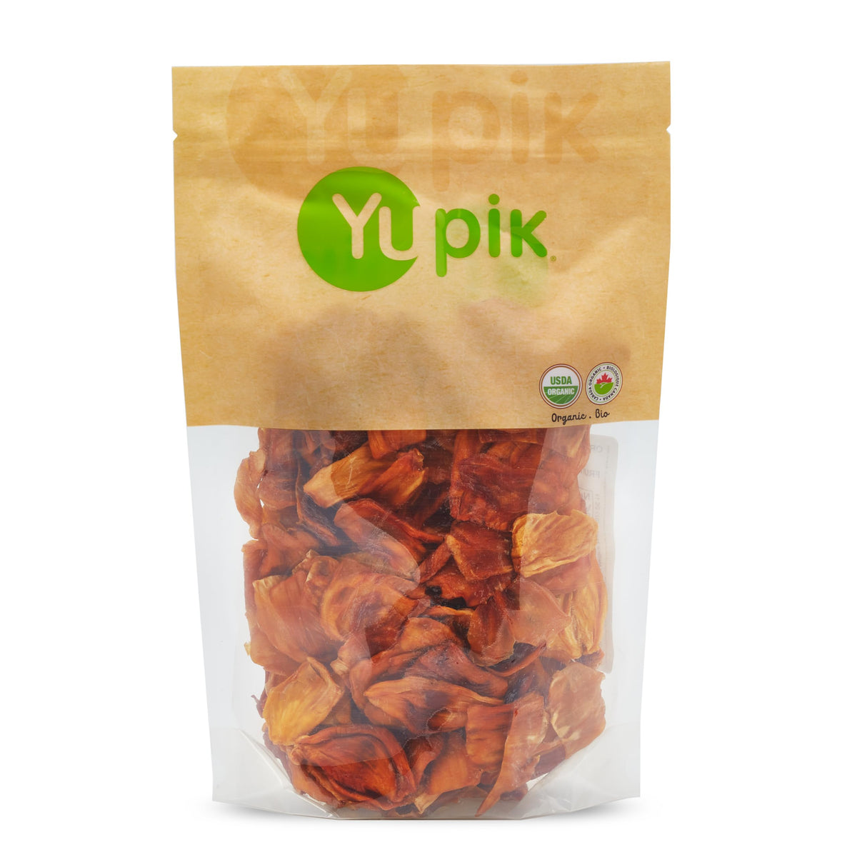 Yupik Organic Jackfruit 1lb packaging view, ideal pantry staple for snacking