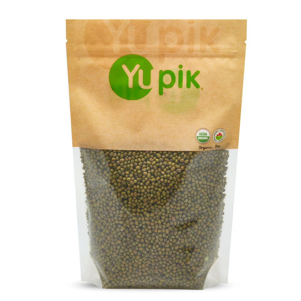 Yupik Organic mung beans 2-2 lb pack, versatile dried legume for meals.