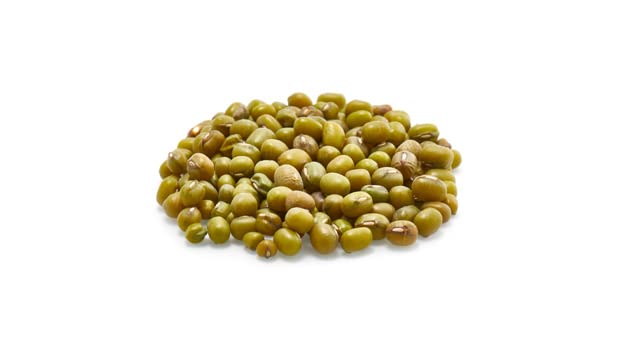 Yupik Organic mung beans soaking before cooking for tenderness.