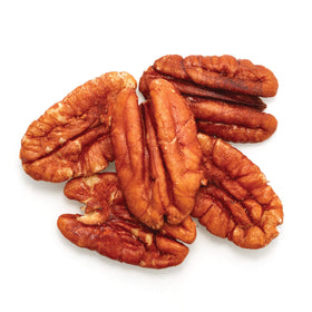 Yupik Organic Raw Pecans in bowl shot, highlighting fiber-rich nuts perfect for topping yogurt
