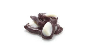 Peach-flavored Yupik Peach Penguins gummies, bright and tasty
