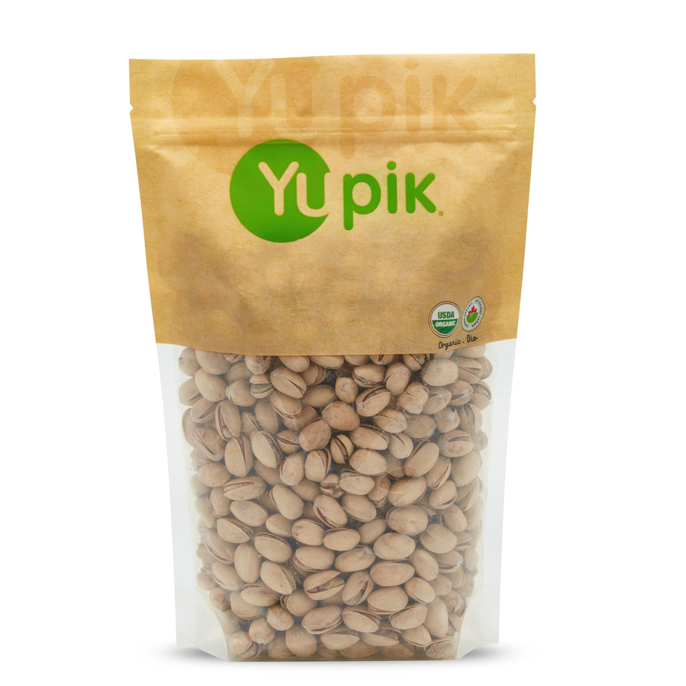 Yupik pistachios in-shell close-up, a protein-rich crunchy snack.