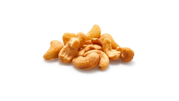 Yupik roasted unsalted cashews packaging front emphasizes gluten-free and vegan notes.