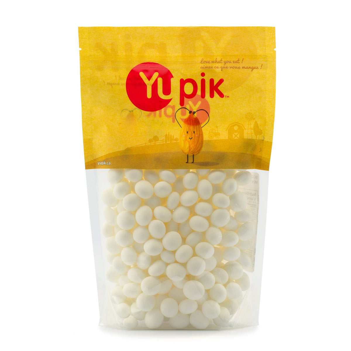 Yupik Scotch Mints round white candies for quick breath refreshment