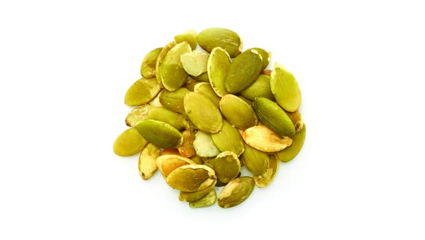 Yupik shelled pepitas, unsalted and oil-free, ideal for topping salads.