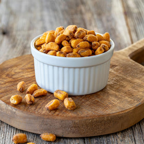 Yupik Toasted Corn Nuts salted pack-open scene, convenient snack for gatherings.